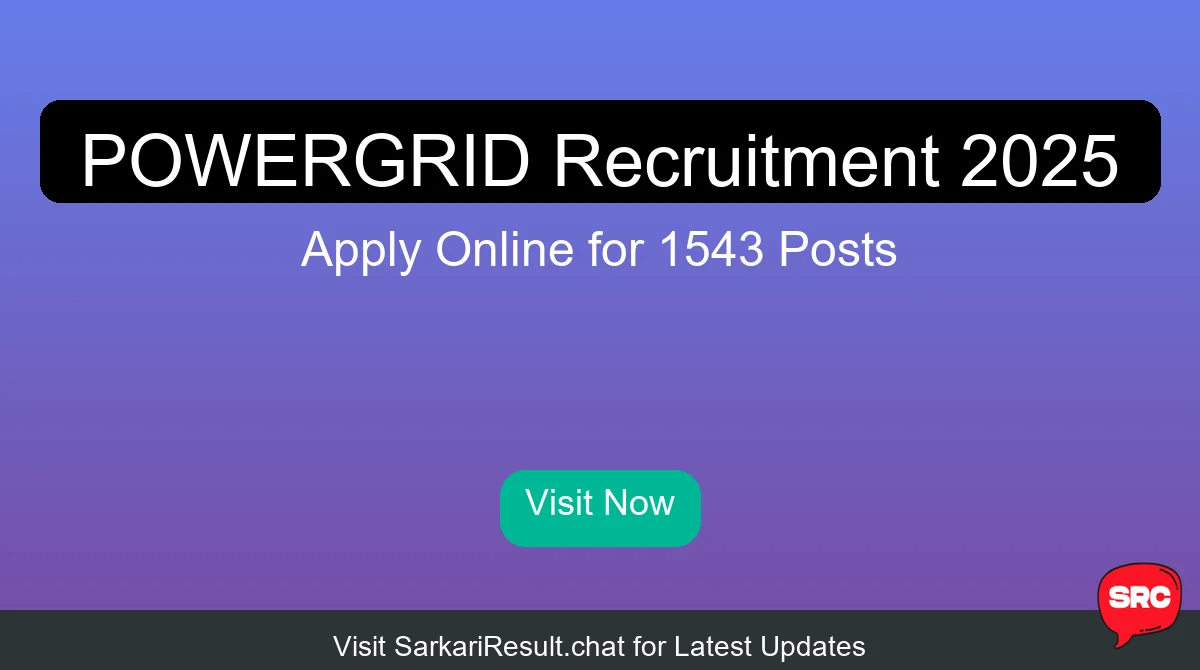 POWERGRID Recruitment 2025