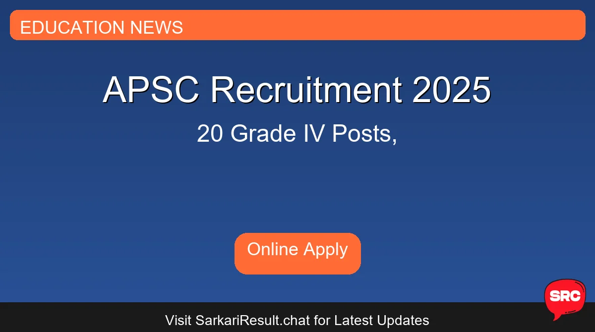 APSC Recruitment 2025
